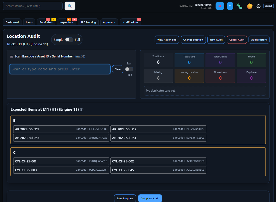 StationReady360 Application Screenshot